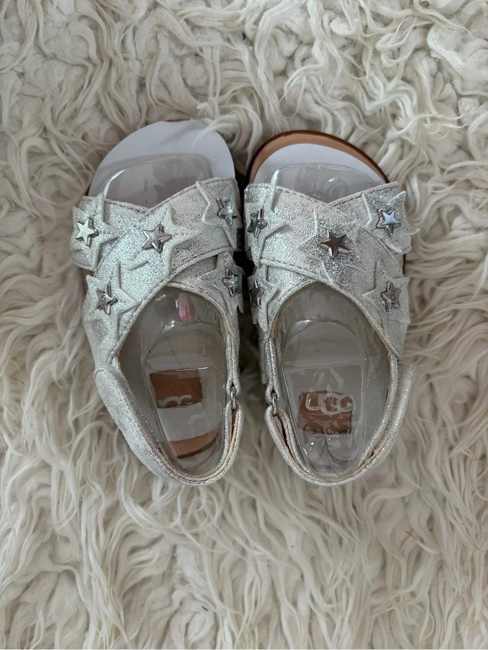 UGG Silver girls toddler’s Sandal
